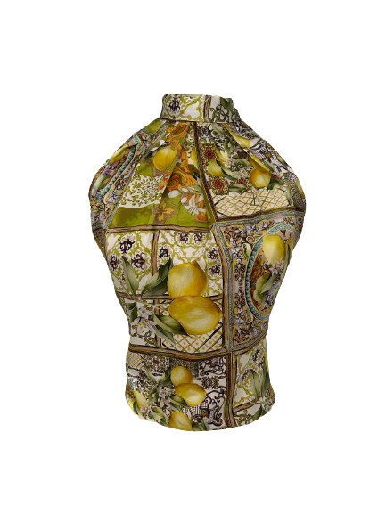 Silk Blouse Limoncello Print